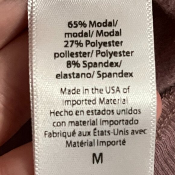 Beyond Yoga open cardigan in mauve NWT size medium wide sleeve cozy comfort - Picture 11 of 12